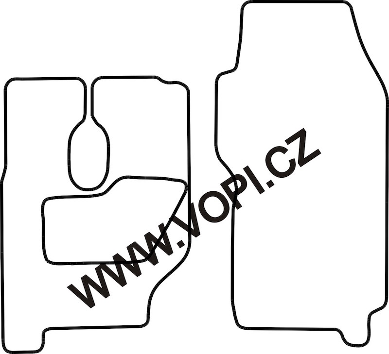 Autokoberce Mercedes Actros MP2 Smal / uzky Colorfit (8507)